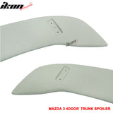 2003-2009 Mazda 3 Sedan Black Window Visor Roof Spoiler Lip Wing ABS