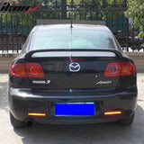 2003-2009 Mazda 3 Sedan OEM Style Primer Matte Black Rear Spoiler Wing