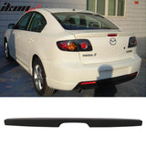 2004-2009 Mazda 3 Sedan Flush Mount  Painted Trunk Spoiler ABS