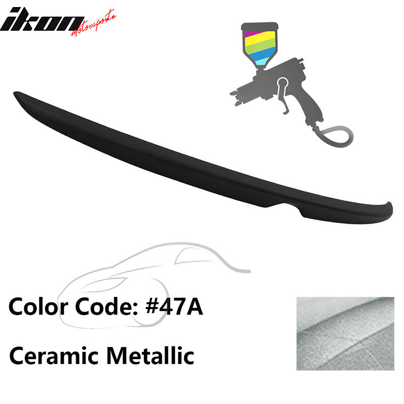 Matte Fits 14-18 Mazda 3 Mazda3 Sedan Flush Factory Trunk Spoiler