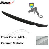 Matte Fits 14-18 Mazda 3 Mazda3 Sedan Flush Factory Trunk Spoiler