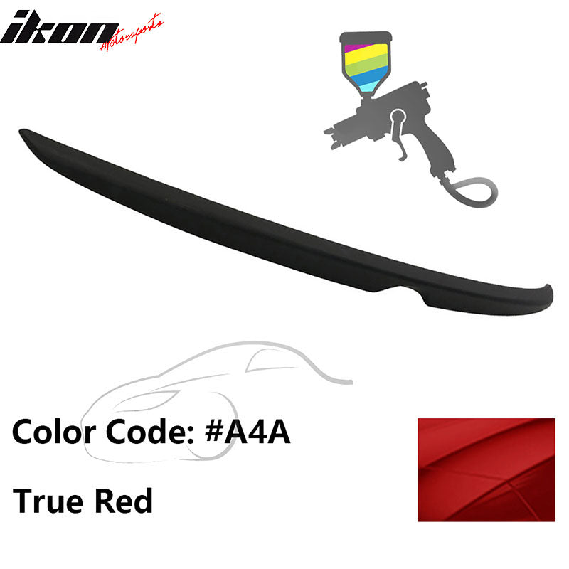 Matte Fits 14-18 Mazda 3 Mazda3 Sedan Flush Factory Trunk Spoiler