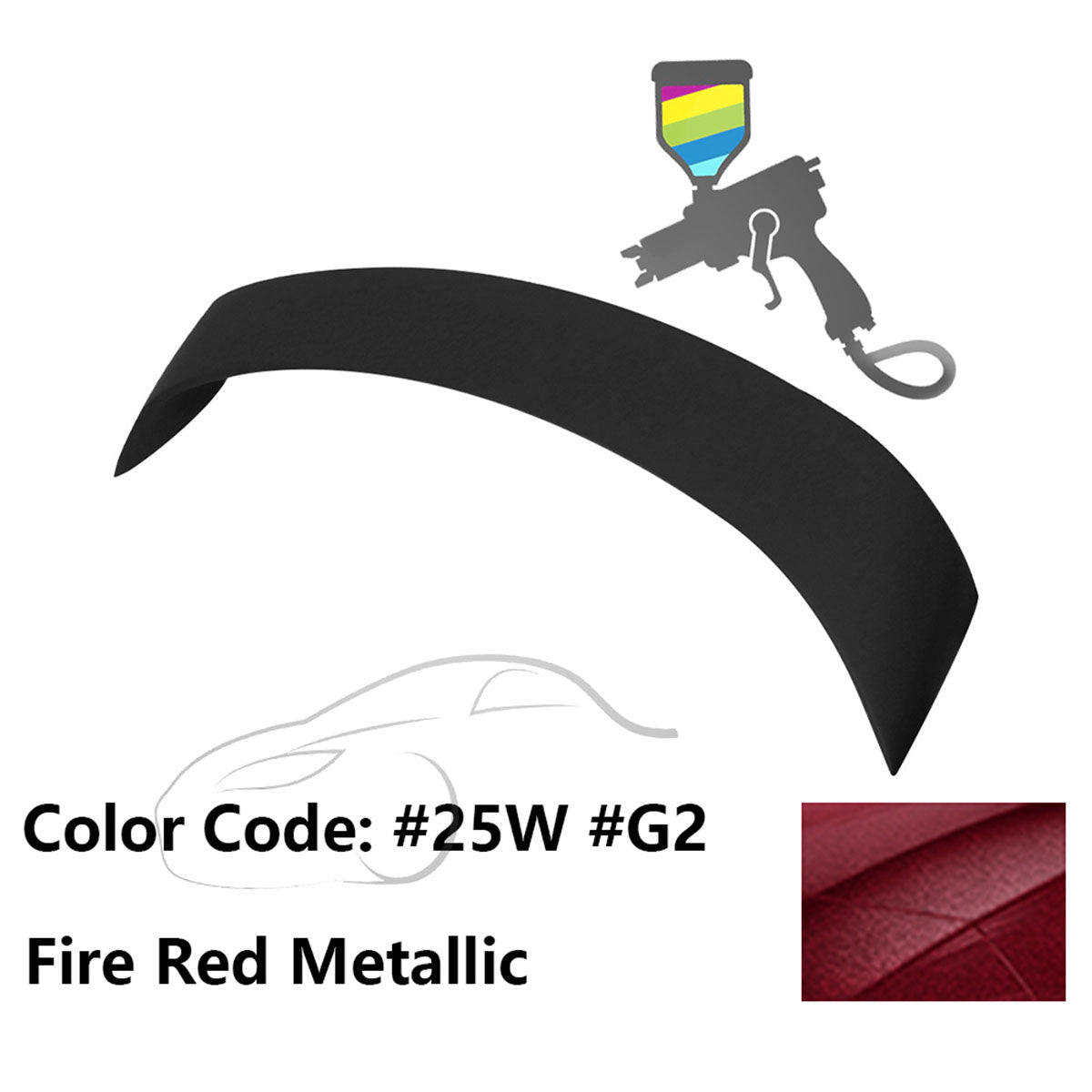 2003-2008 Mazda 6 Sedan Painted Trunk Spoiler ABS
