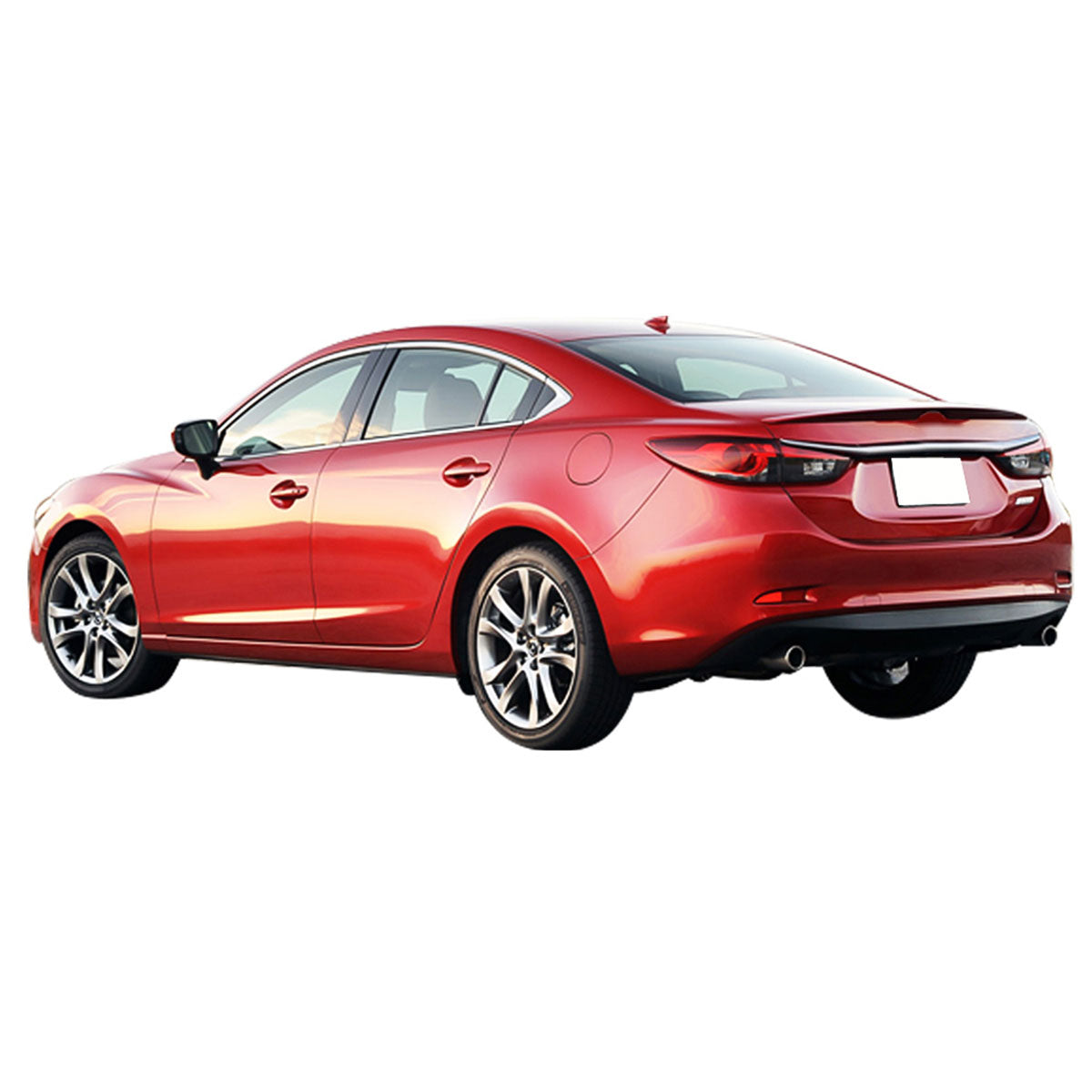 2014-2021 Mazda 6 Sedan Flush mount Painted Trunk Spoiler ABS