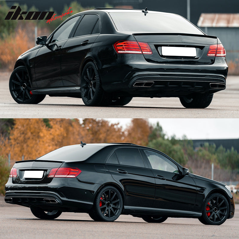 2010-2012 Mercedes Benz W212 Euro Style Unpainted Rear Spoiler Wing PU