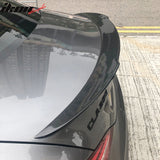 2013-2018 Benz W117 CLA Class FD Red Clear Rear Spoiler Carbon Fiber