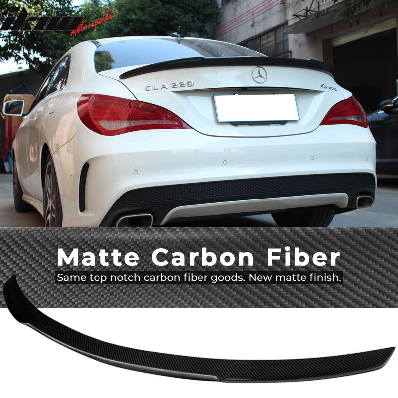2013-2018 Mercedes-Benz CLA C117 FD Style Trunk Spoiler Carbon Fiber