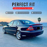 2001-2007 Benz C-Class W203 Sedan 4-Door IKON Style Unpainted Black Trunk Spoiler ABS