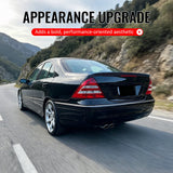 2001-2007 Benz C-Class W203 Sedan 4-Door IKON Style Unpainted Black Trunk Spoiler ABS