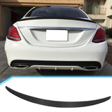 2015-2021 Benz W205 C Class Sedan AMG Style Trunk Spoiler Carbon Fiber