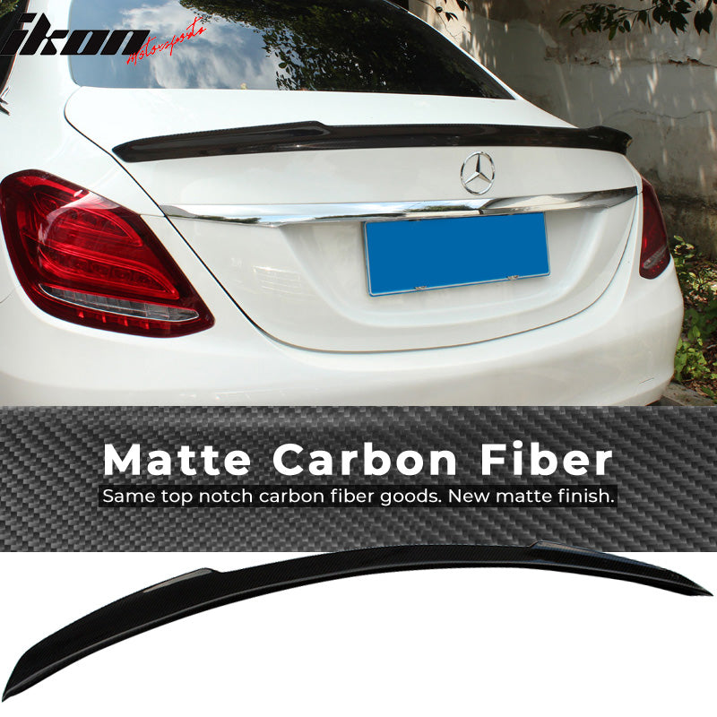 2015-2021 Benz W205 C Class Sedan FD Style Trunk Spoiler Carbon Fiber