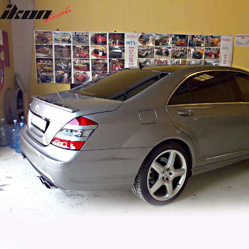 2007-2013 Benz W221 S-Class AMG Style Matte Black Rear Spoiler Wing