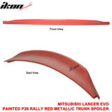 2008-17 Mitsubishi Lancer EVO RS Rally Red Metallic Rear Spoiler Wing