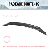 2008-2017 Mitsubishi Lancer R Style Carbon Fiber Print Trunk Spoiler ABS