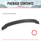 2008-2017 Mitsubishi Lancer 4DR R Style Gloss Black Trunk Spoiler ABS