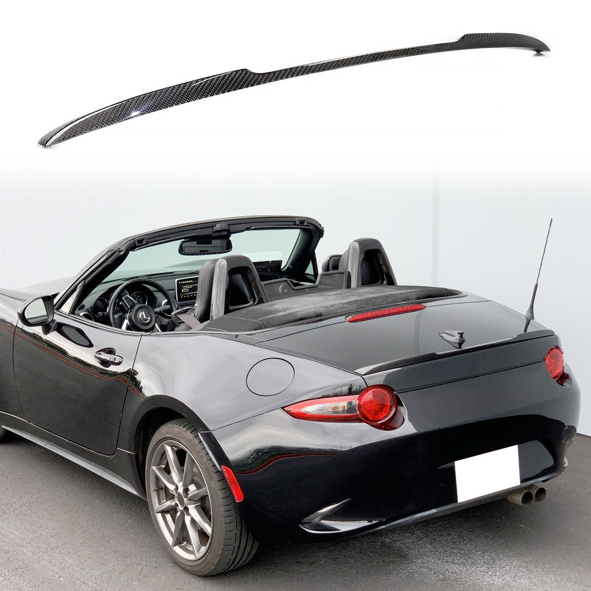Rear Spoiler Wing for Mazda MX-5 Miata ND 2016-2025 V Style Real Carbon Fiber