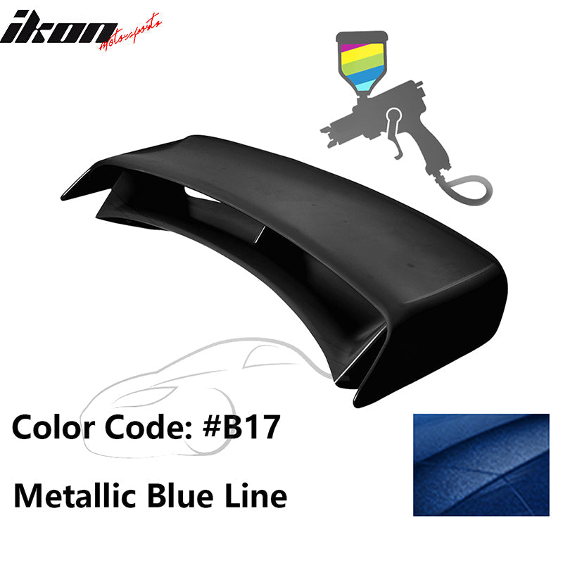 2009-2021 Nissan 370Z Coupe 2PCS Stand Up Rear Trunk Deck Lid Spoiler Wing Lip Nismo Style ABS Plastic Painted #B17 Metallic Blue Line