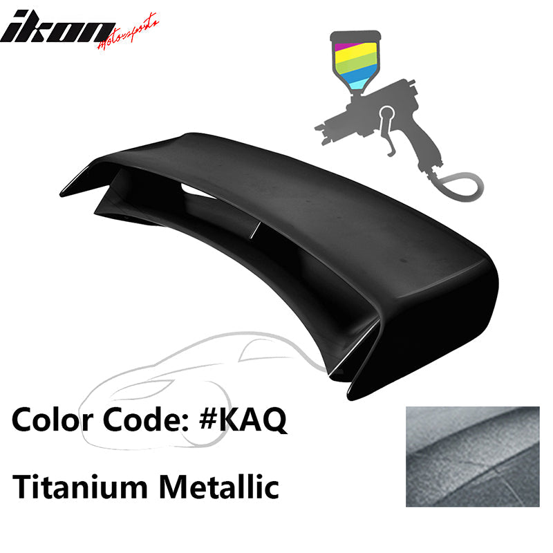 2009-2021 Nissan 370Z Coupe 2PCS Stand Up Rear Trunk Deck Lid Spoiler Wing Lip Nismo Style ABS Plastic Painted #KAQ Titanium Metallic