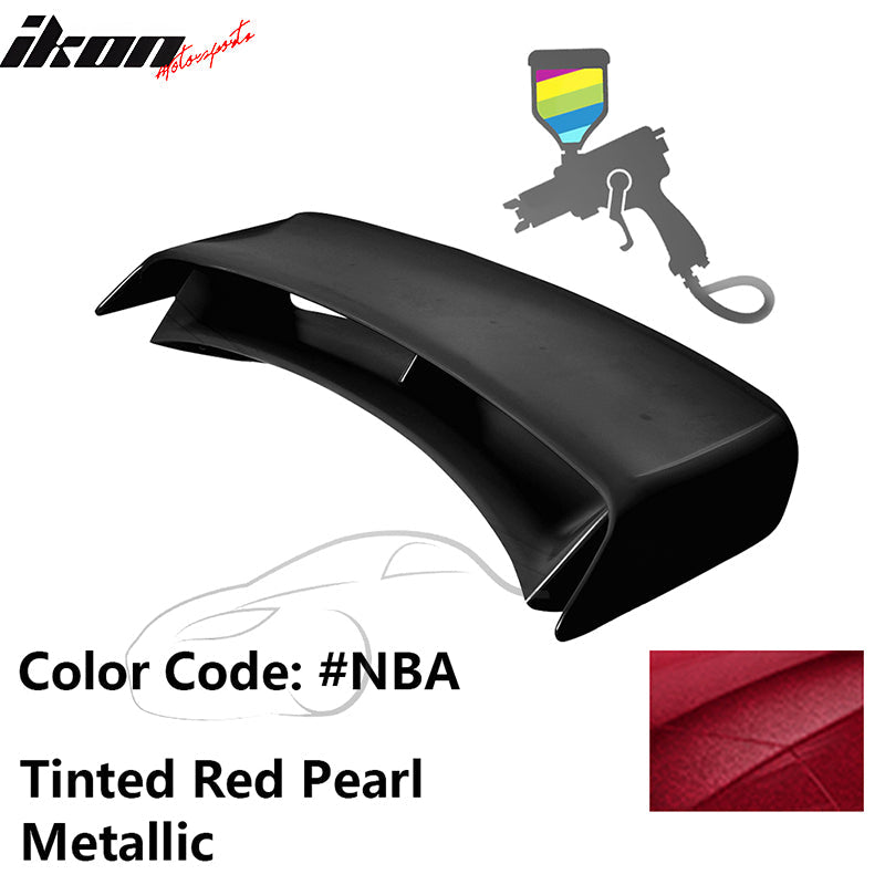 2009-2021 Nissan 370Z Coupe 2PCS Stand Up Rear Trunk Deck Lid Spoiler Wing Lip Nismo Style ABS Plastic Painted #NBA Red/Tinted Red Pearl Metallic