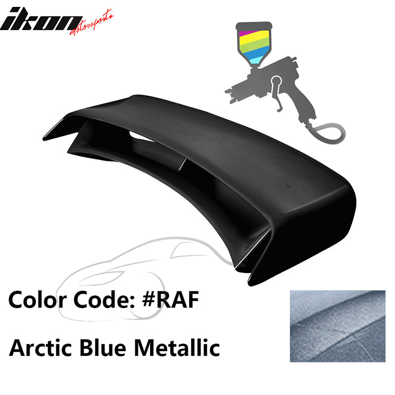 2009-2021 Nissan 370Z Coupe 2PCS Stand Up Rear Trunk Deck Lid Spoiler Wing Lip Nismo Style ABS Plastic Painted #RAF Arctic Blue Metallic