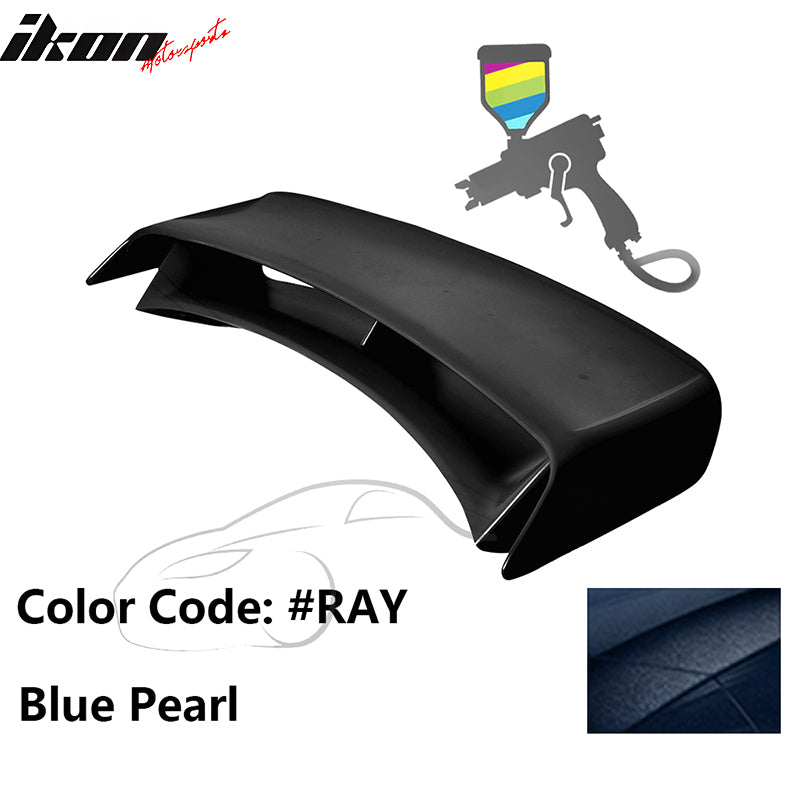 2009-2021 Nissan 370Z Coupe 2PCS Stand Up Rear Trunk Deck Lid Spoiler Wing Lip Nismo Style ABS Plastic Painted #RAY Blue Pearl