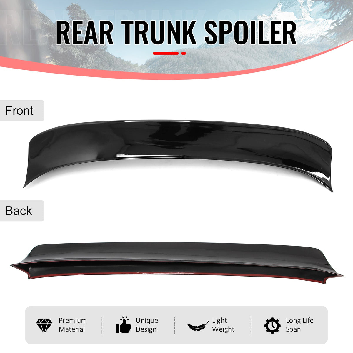 2023-2026 Nissan Z (400Z) Duckbill Style Trunk Spoiler Gloss Black ABS