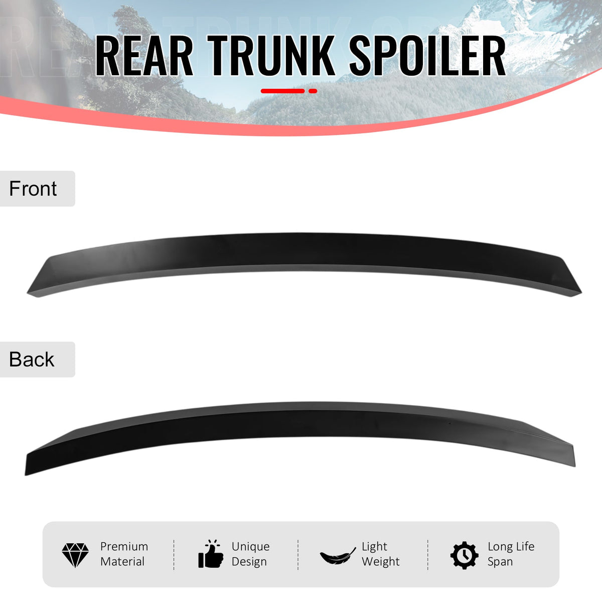 2014-2021 BMW F22 2-Series Coupe PSM Trunk Spoiler