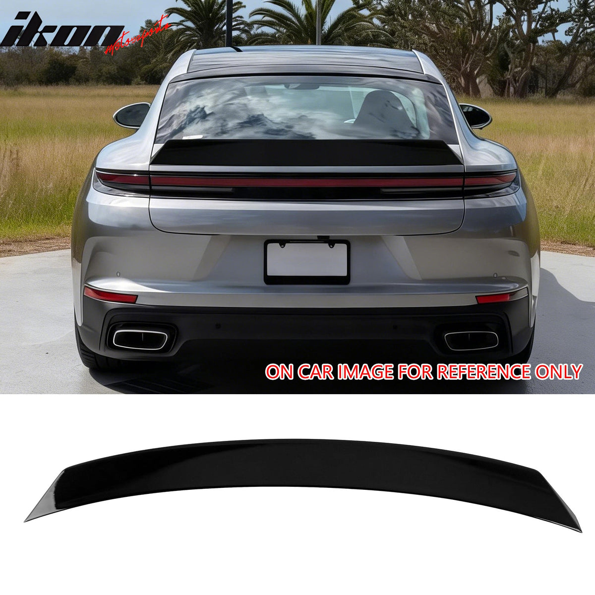 2024-2026 Porsche Panamera Gloss Black Rear Trunk Spoiler Wing Lip ABS