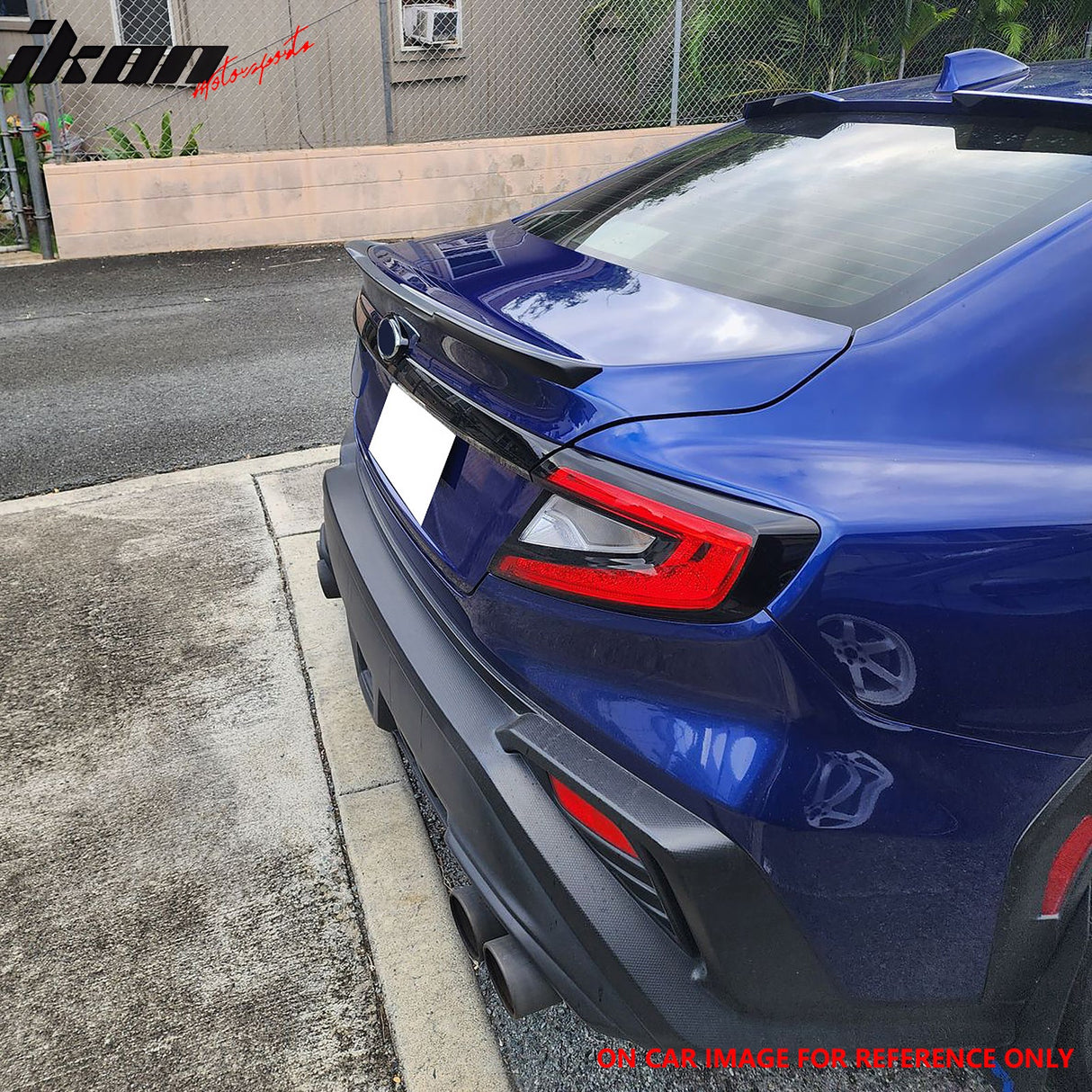 2022-2025 Subaru WRX D Style Matte Black Rear Trunk Spoiler ABS