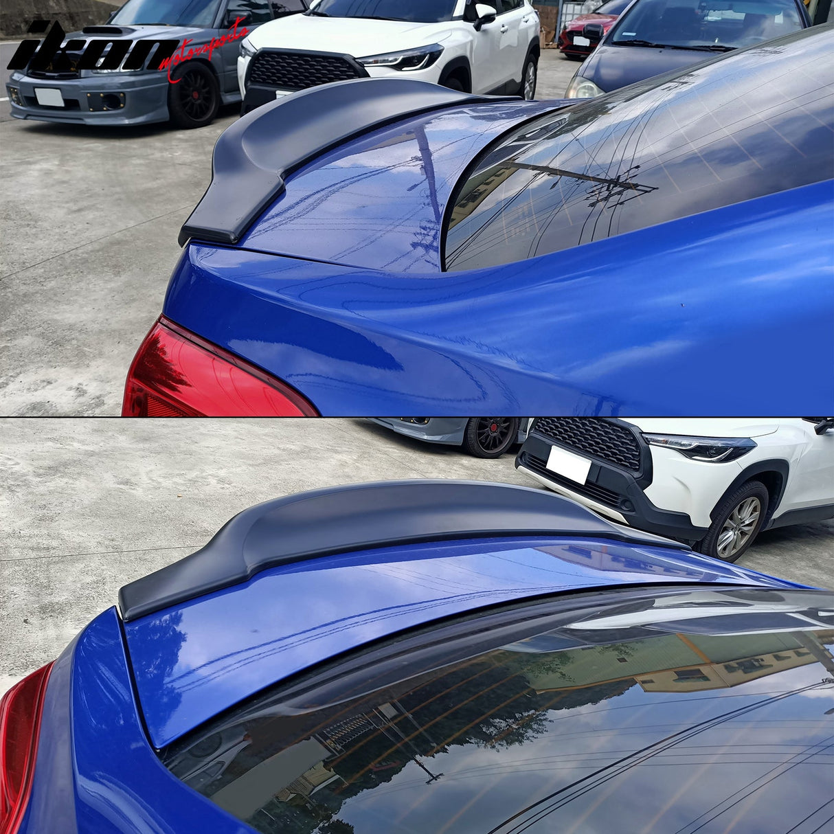 2015-2021 Subaru WRX PSM Unpainted Black Rear Trunk Spoiler ABS