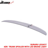 05-09 Subaru Legacy Sedan Black Rear Spoiler Wing LED Brake Light FRP