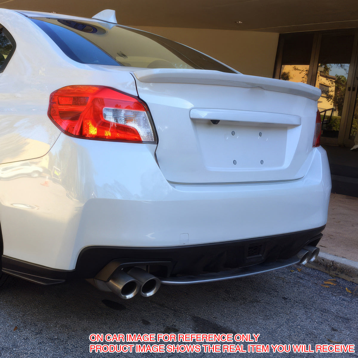 Rear Bumper Lip Diffuser for Subaru WRX STI 2015-2021 STI Style Gloss Black