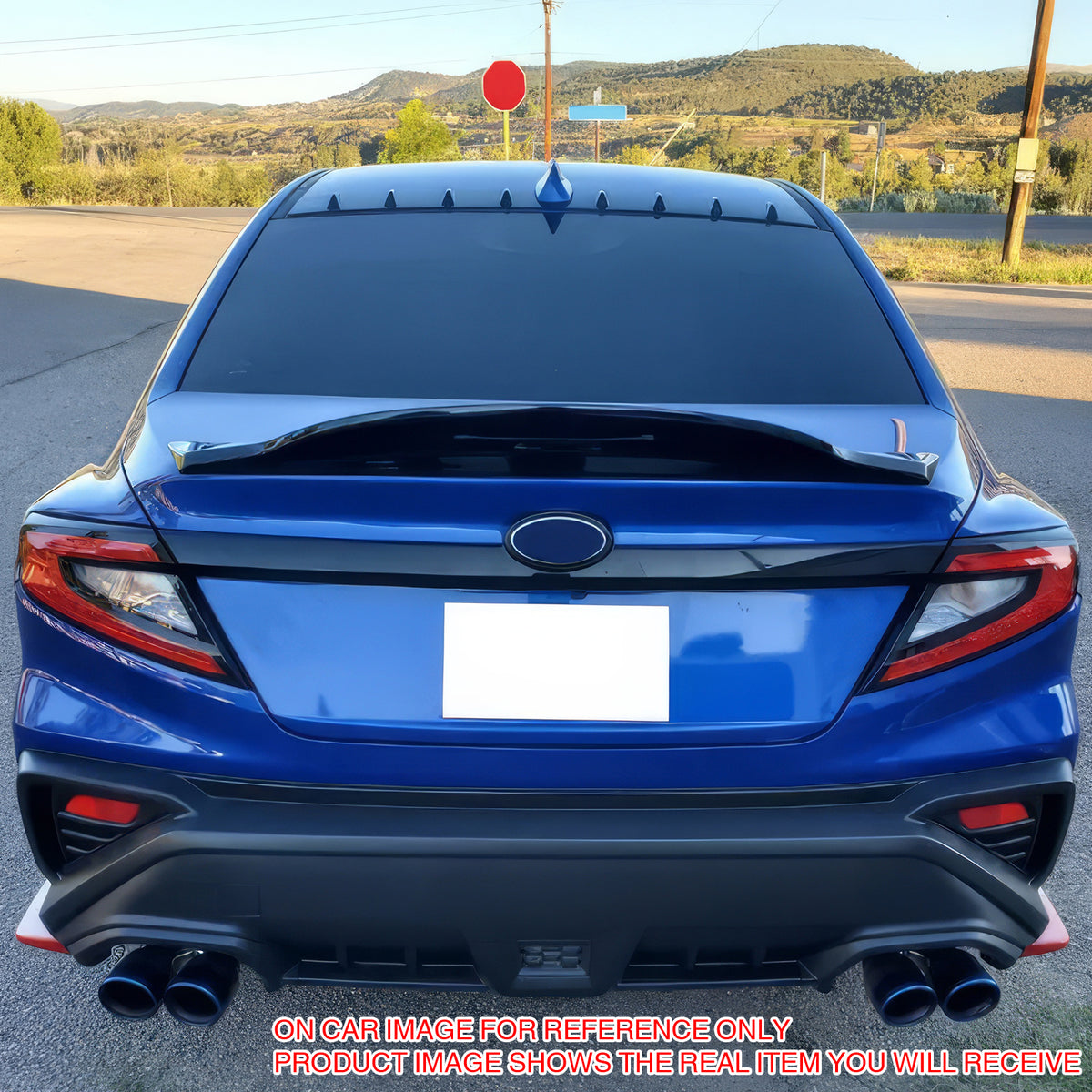 2012-2016 Subaru WRX STI Japan Style Gloss Black Rear Roof Spoiler ABS