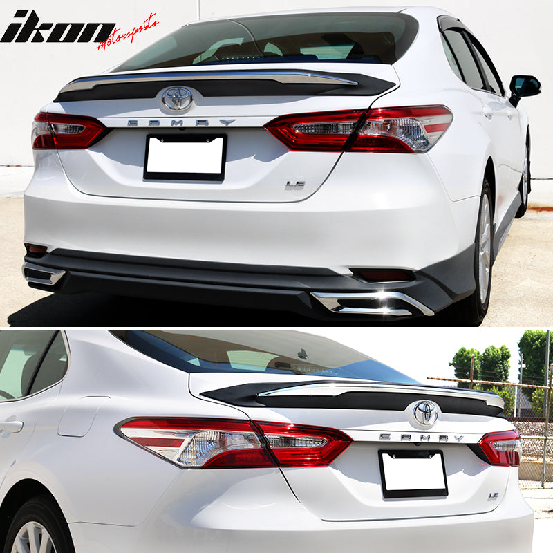 2018-2024 Toyota Camry LE MD Rear Spoiler Wing With Chrome Trim