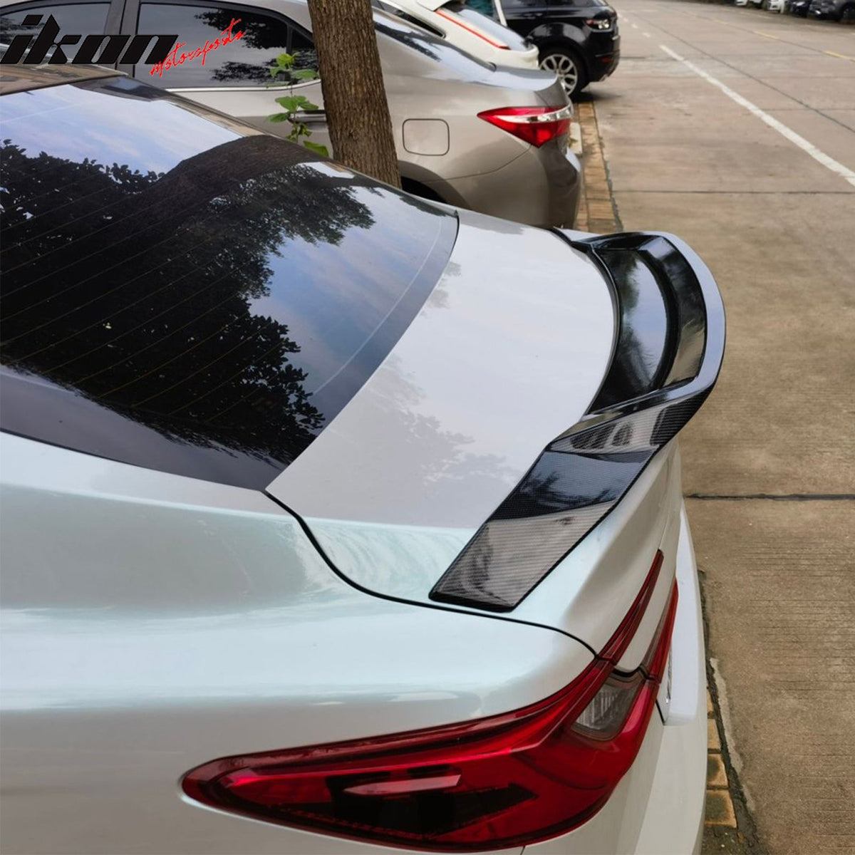 2025-2026 Toyota Camry XV80 9th R Style Carbon Fiber Print Trunk Spoiler ABS