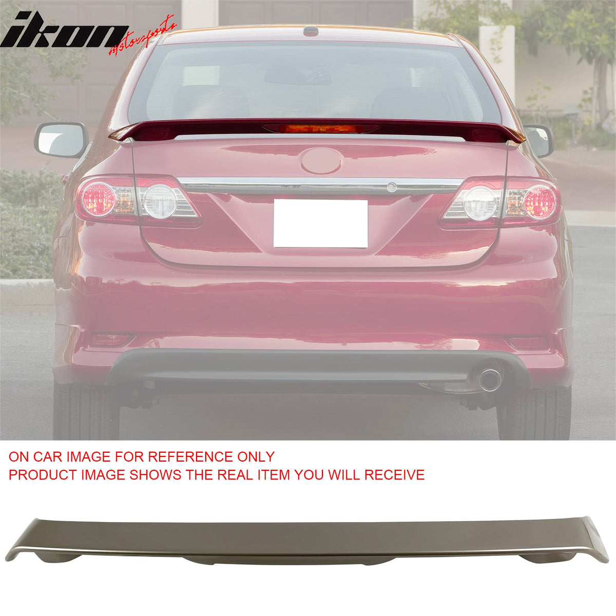 2009-2013 Toyota Corolla Sedan Trunk Spoiler with 3RD LED Brake Light