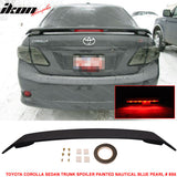 2009-2013 Toyota Corolla Sedan Trunk Spoiler with 3RD LED Brake Light