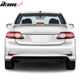 2009-2013 Toyota Corolla Painted #1H2 Black Trunk Spoiler W/ LED Light