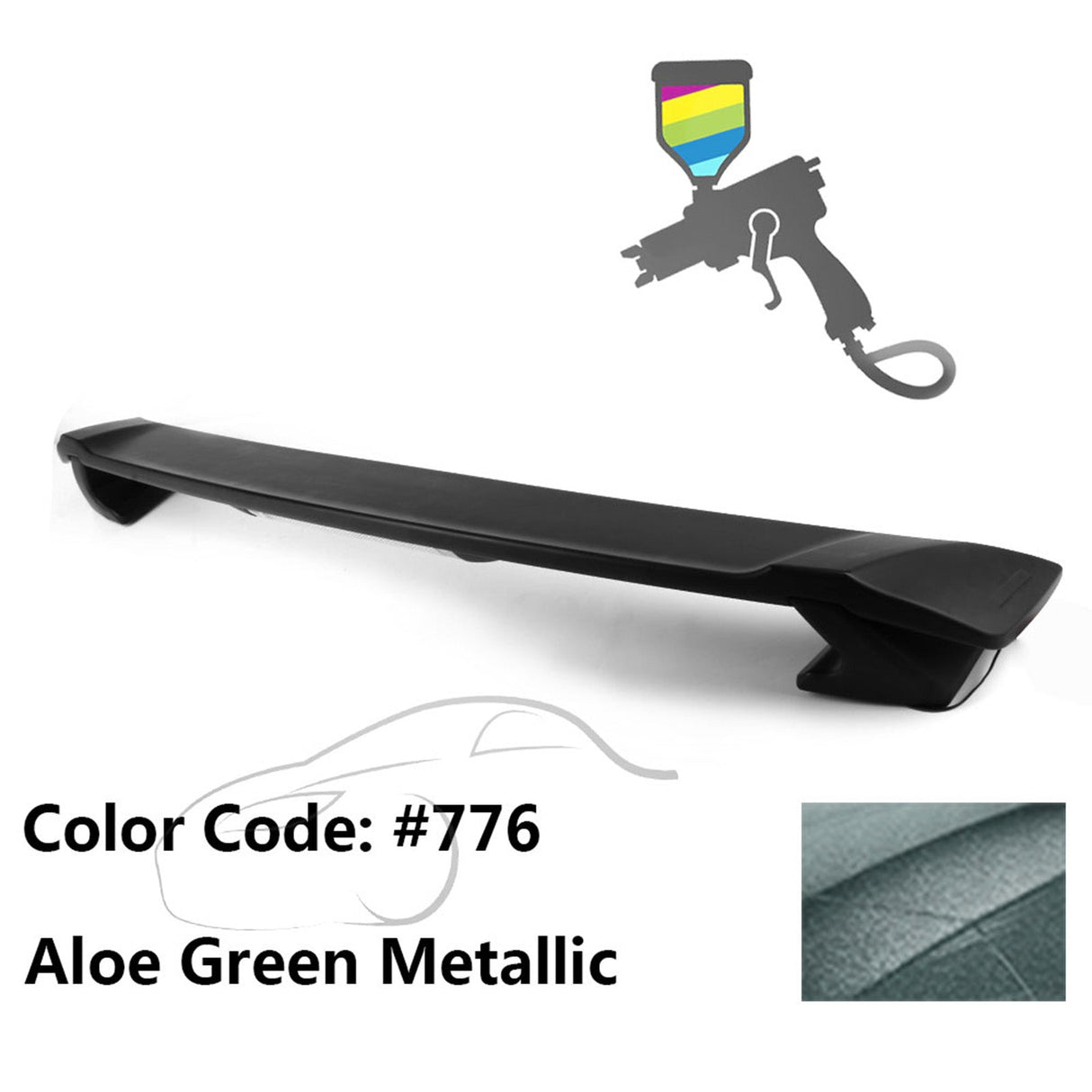 2009-2013 Corolla Sedan Sportivo Trunk Spoiler & LED Brake Light ABS