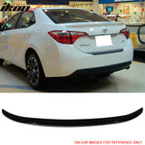 2014-2019 Toyota Corolla OE Style Rear Trunk Spoiler Wing Lip ABS