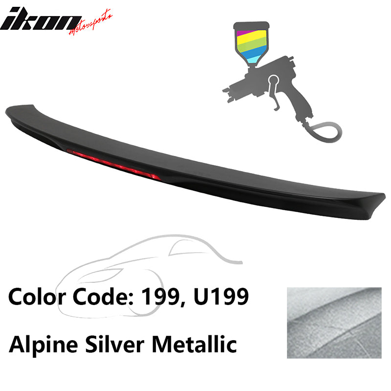 2014-2019 Toyota Corolla OEM Style Trunk Spoiler ABS Painted