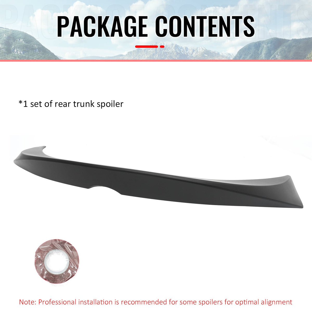 Trunk Spoiler for Toyota GR Corolla Hatchback 2019-2026 JDM Style Matte Black ABS