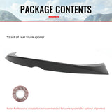 Trunk Spoiler for Toyota GR Corolla Hatchback 2019-2026 JDM Style Matte Black ABS