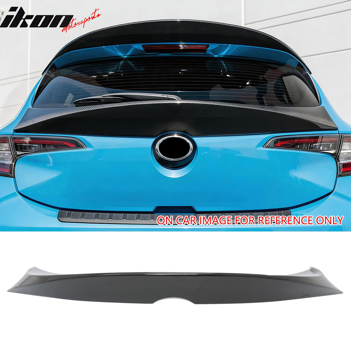 Trunk Spoiler for Toyota GR Corolla Hatchback 2019-2026 JDM Style Carbon Fiber Print ABS