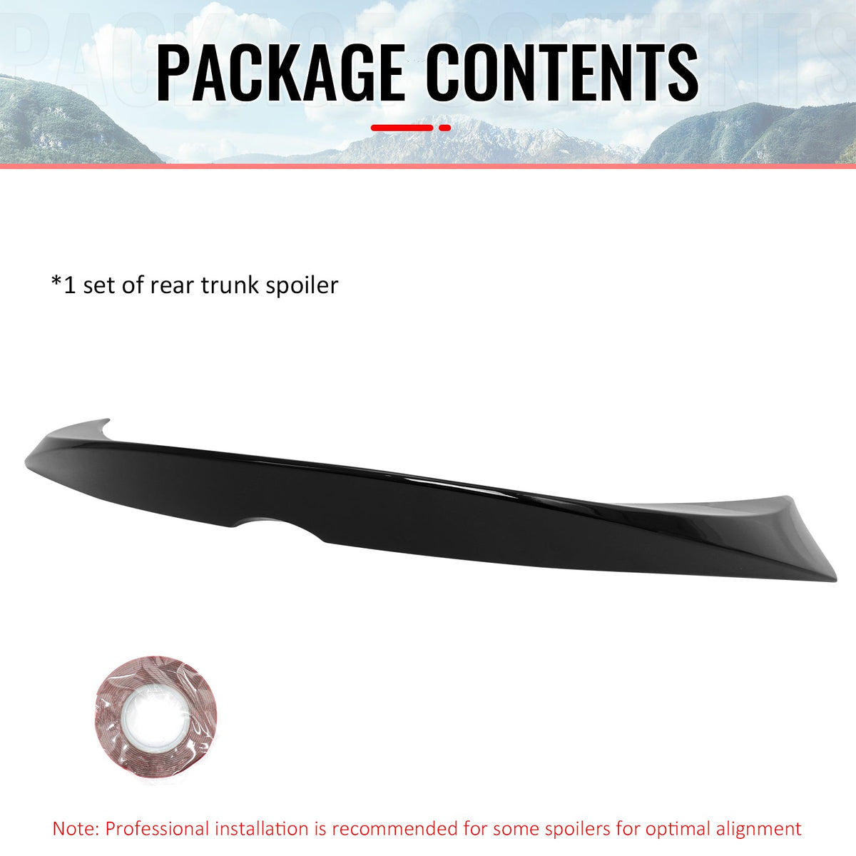 Trunk Spoiler for Toyota GR Corolla Hatchback 2019-2026 JDM Style Gloss Black ABS