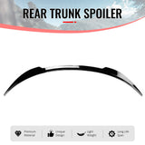 Rear Trunk Deck Lid Wing Lip for Tesla Model 3 2017-2023 MX Style Painted Gloss Black ABS Plastic