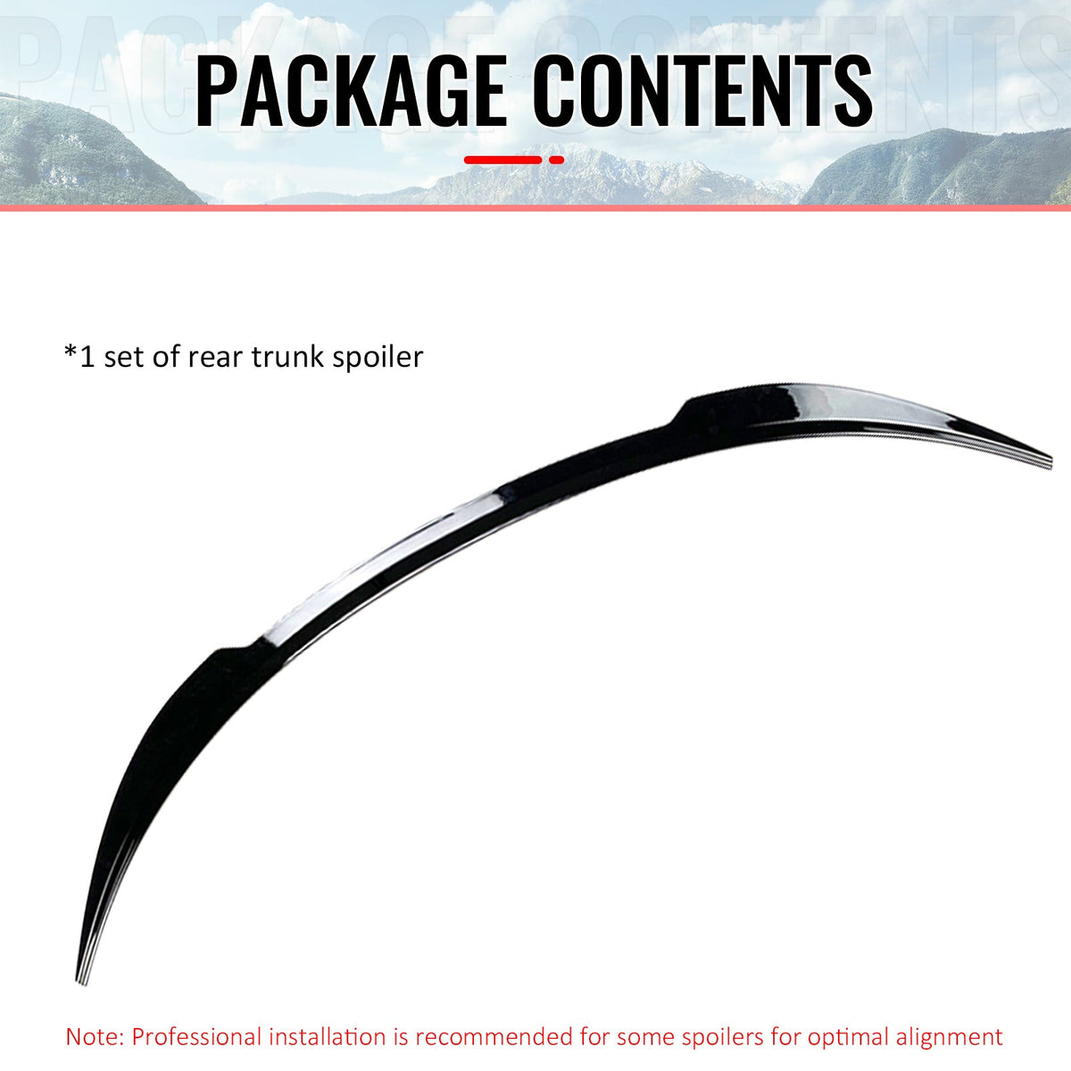 Rear Trunk Deck Lid Wing Lip for Tesla Model 3 2017-2023 MX Style Painted Gloss Black ABS Plastic