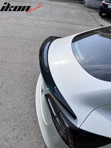 2017-2023 Tesla Model 3 V Style Gloss Black Rear Trunk Spoiler Lip ABS