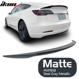 2017-2023 Tesla 3 Sedan 4-Door IKON V Trunk Spoiler ABS