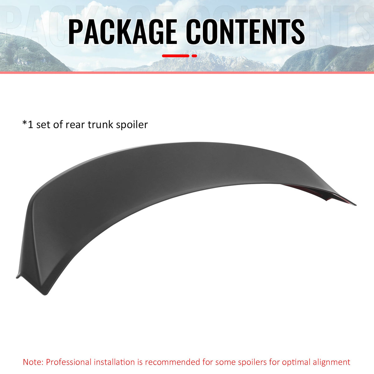 2024-2026 Tesla Model 3 Duckbill IKON Style Trunk Spoiler Matte Black ABS